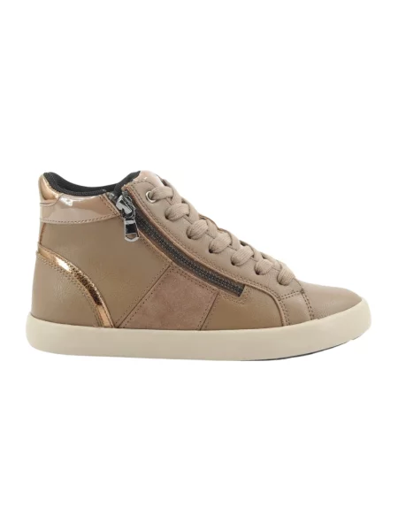 Sneakersy Geox skórzane brązowe