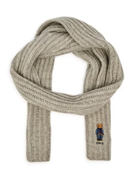 POLO RALPH LAUREN De lână șal DENIM BEAR gri
