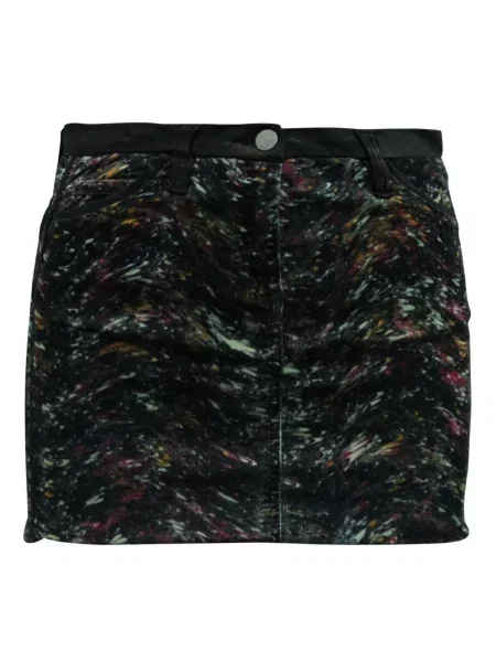 Tvídová retro mini mini sukně Isabel Marant Vintage černá