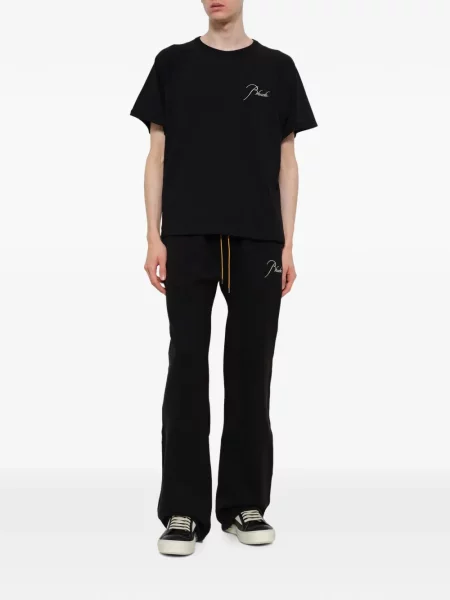 Pantaloni Rhude alergare cu cordon negru