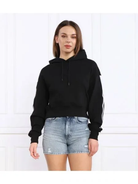 HUGO Hanorac Defira | Cropped Fit negru