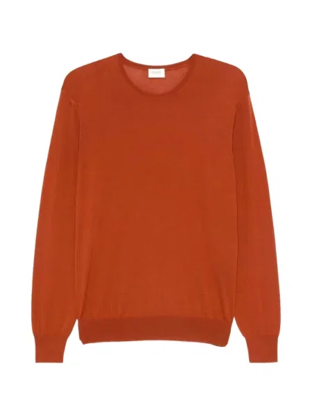 Pulover Saint Laurent cu decolteu rotund portocaliu