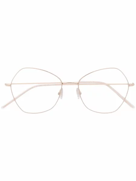 Ochelari de soare Boss cu imprimeu geometric auriu