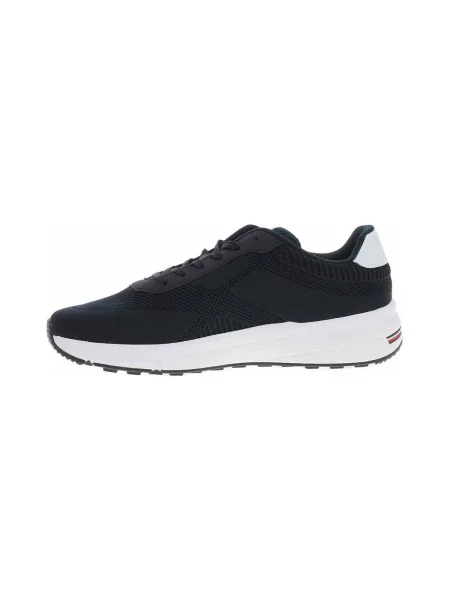 Pletené lehký kotníkové boty Tommy Hilfiger bílé