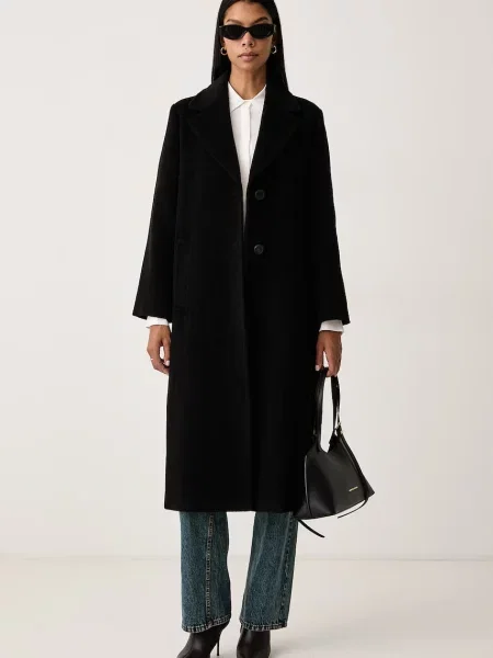 Weekend MaxMara De lână palton Wkdbronte negru