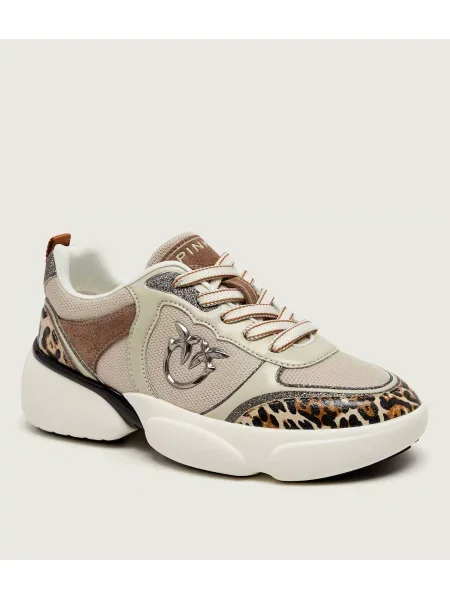 Pinko Sneakers 03 | piele întoarsă alba