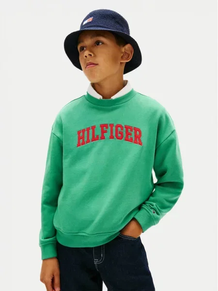 Mikina Tommy Hilfiger zelená