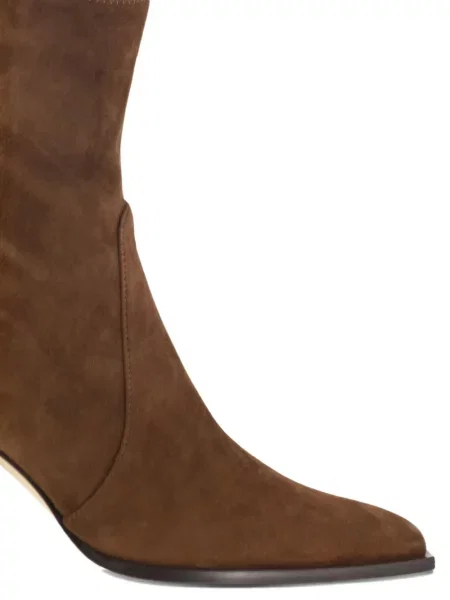Botine Stuart Weitzman din piele de căprioară maro
