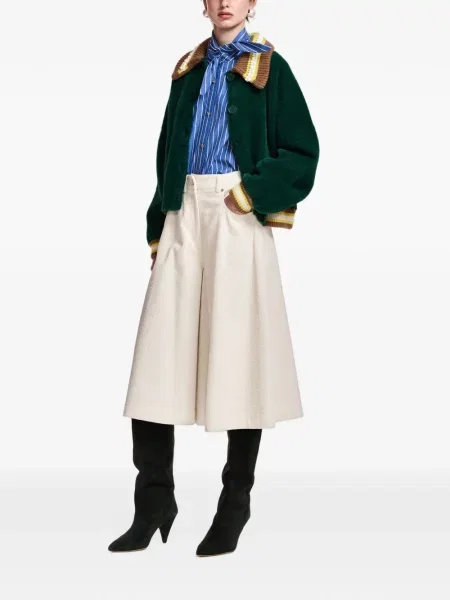 Cardigan Essentiel Antwerp cu dungi verde