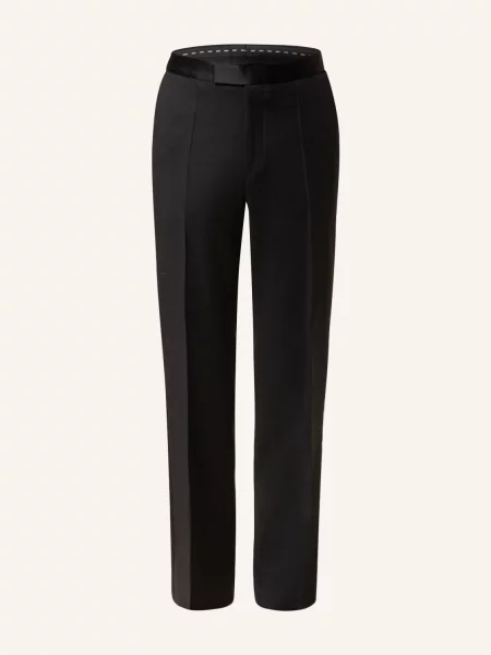 Boss Smokingové Kalhoty Lenon Tux Slim Fit S Galonovými Pruhy černá