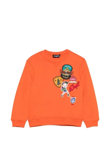 Bluza dziecięca Dsquared2 pomarańczowa