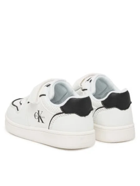 Sneakersy Calvin Klein Low Cut Lace-Up/Velcro M biela