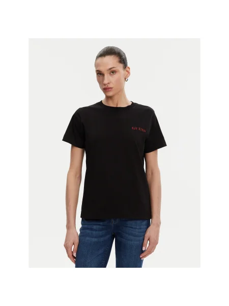 Guess Póló Regular Fit fekete
