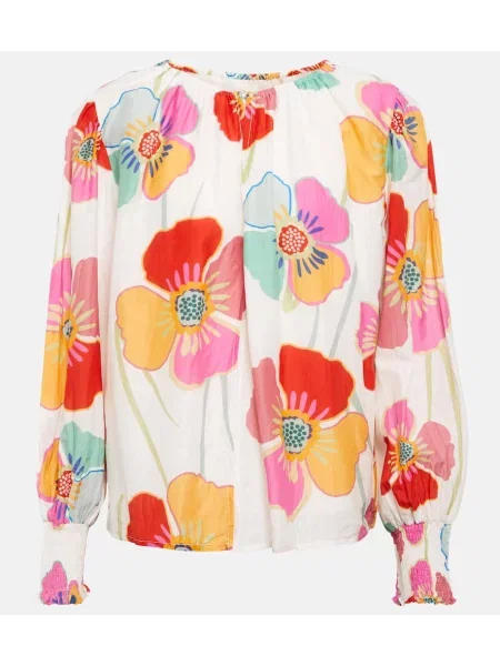 Bluză Velvet de mătase cu model floral