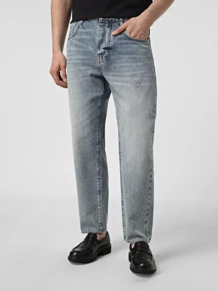 Широкі джинси Armani Exchange блакитний