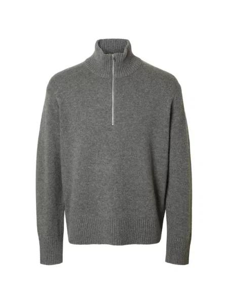 Pulover Selected gri