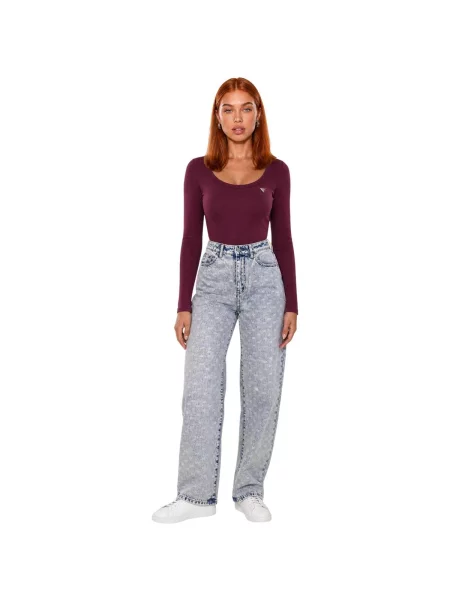 Pantaloni Eax albastru