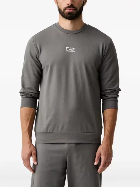 Hanorac Ea7 Emporio Armani cu imagine gri