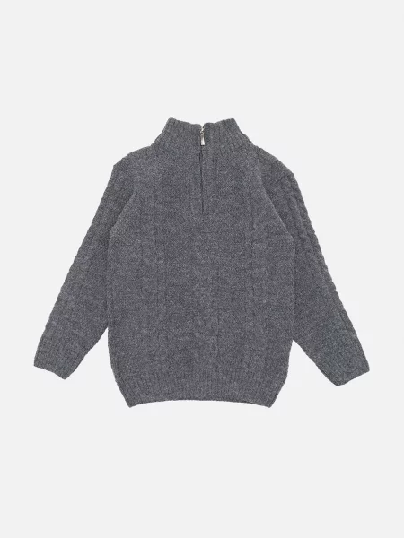 Дитячий Джемпер YUKI темно-сірий бавовна/поліестер сірий