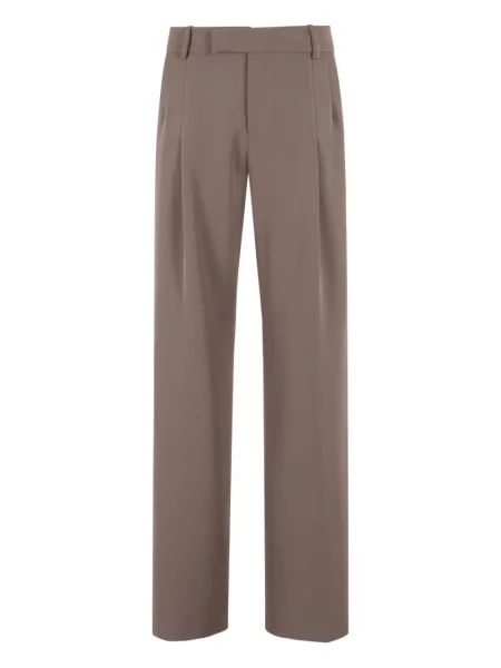 Pantaloni Federica Tosi plisate maro
