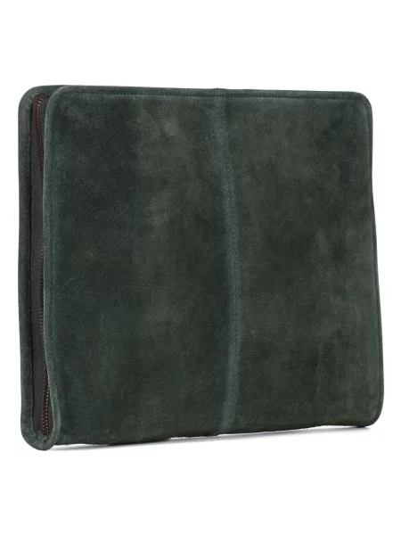 Torba na laptopa Howard London skórzana zielona