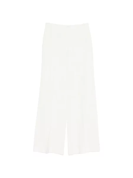 Pantaloni Ermanno Scervino cu picior lat alb