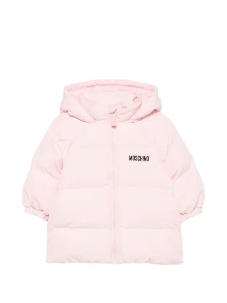 Kurtka dziecięca Moschino różowa