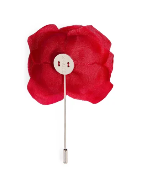 Brosa Khaite cu model floral roșu