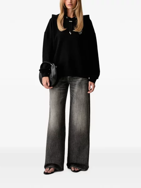 Blugi cu picior larg Armani Exchange gri