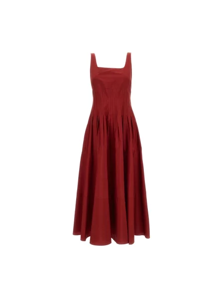 Sukienka wieczorowa Max Mara Studio bez rękawów czerwona