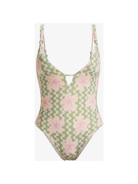 Strój kąpielowy Roxy Marinha Hibiscus Daze różowy XS zielony