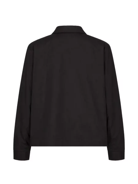 Jachetă-cămașă Sacai din poplin negru