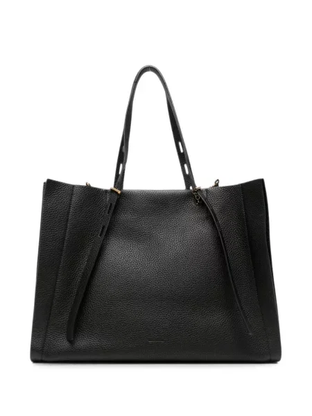 Geantă shopper Minobossi din piele negru