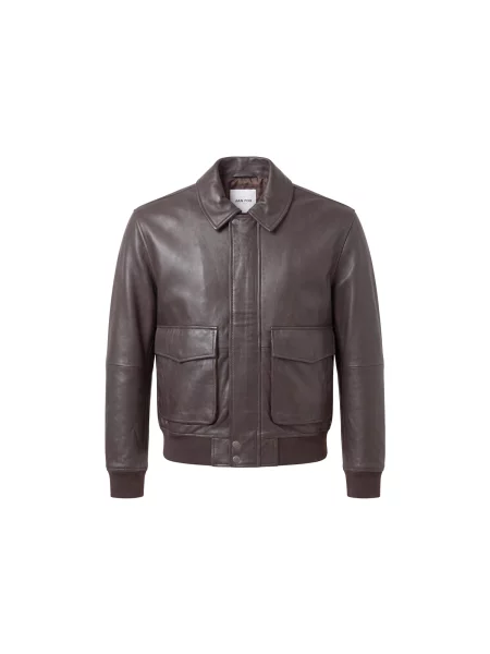 DAN FOX APPAREL Geacă de primăvară-toamnă Lucian închis maro