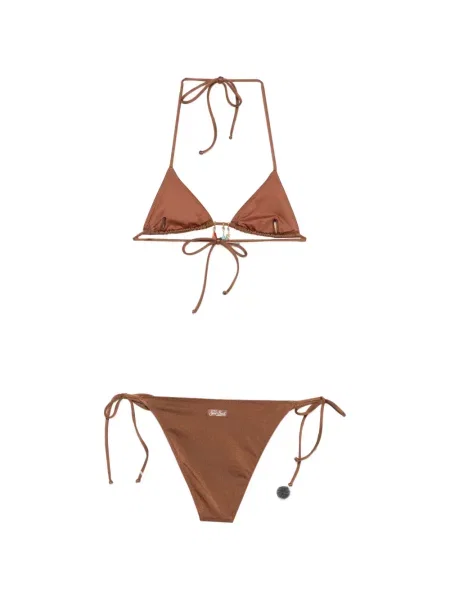 Bikini dziecięce Mc2 Saint Barth brązowe