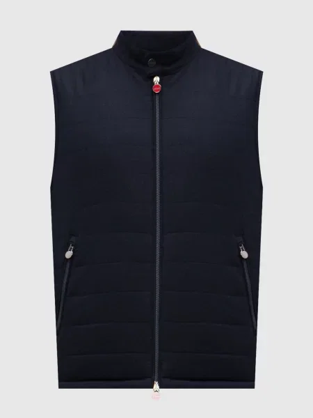Жилет з кашеміром Kiton синій