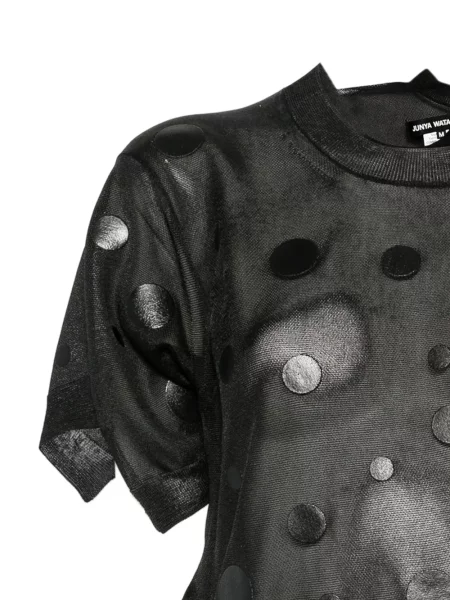 Tricou Junya Watanabe cu buline asimetric negru