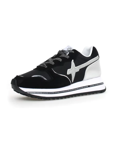 Sneakersy W6yz zamszowe czarne