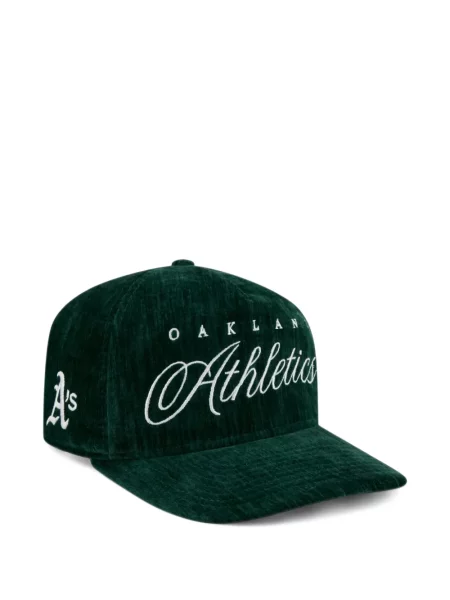 Șapcă New Era Cap de catifea cord verde
