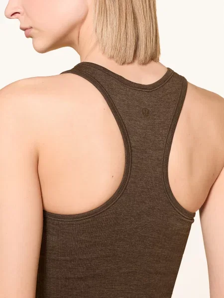 Krótki top Lululemon w miejskim stylu brązowy