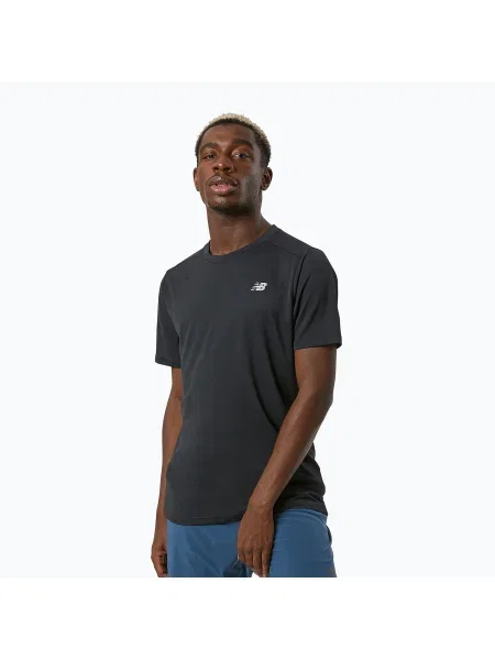 Rövid ujjú futó rövid póló New Balance fekete