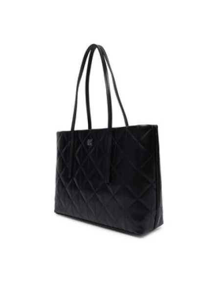 Calvin Klein Torbica Quilted Small Tote crna