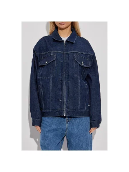 VETEMENTS kurtka jeansowa Hip-Hop Denim granatowy przejściowa niebieska
