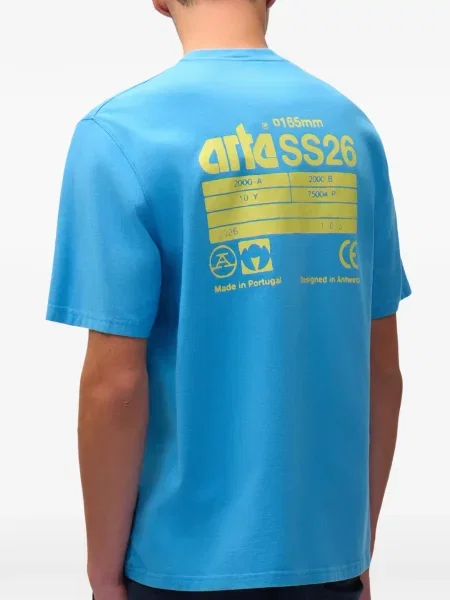 Tricou Arte Antwerp cu imagine albastru