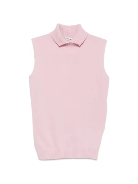 Gulerat vestă Jil Sander roz