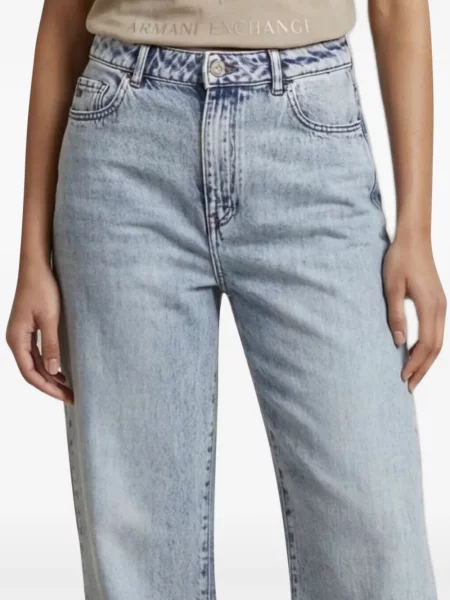 Blugi drepți Armani Exchange albastru