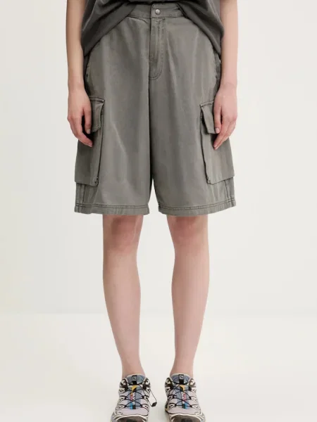 Adidas Originals Džínové šortky Cargo Jorts šedé