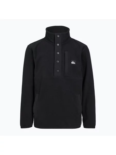 Детски поларен суитшърт Quiksilver No Destination Half Zip black черно