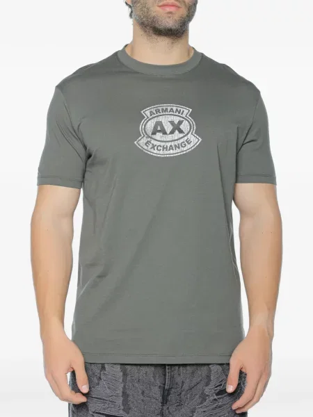 Tricou Armani Exchange cu imagine verde
