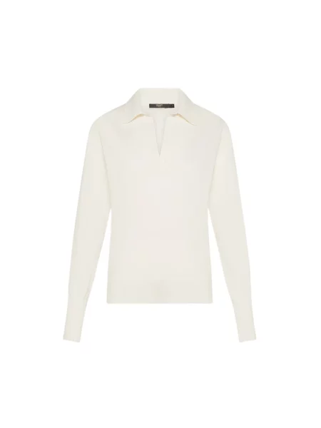 Sweter Seventy z długim rękawem biały